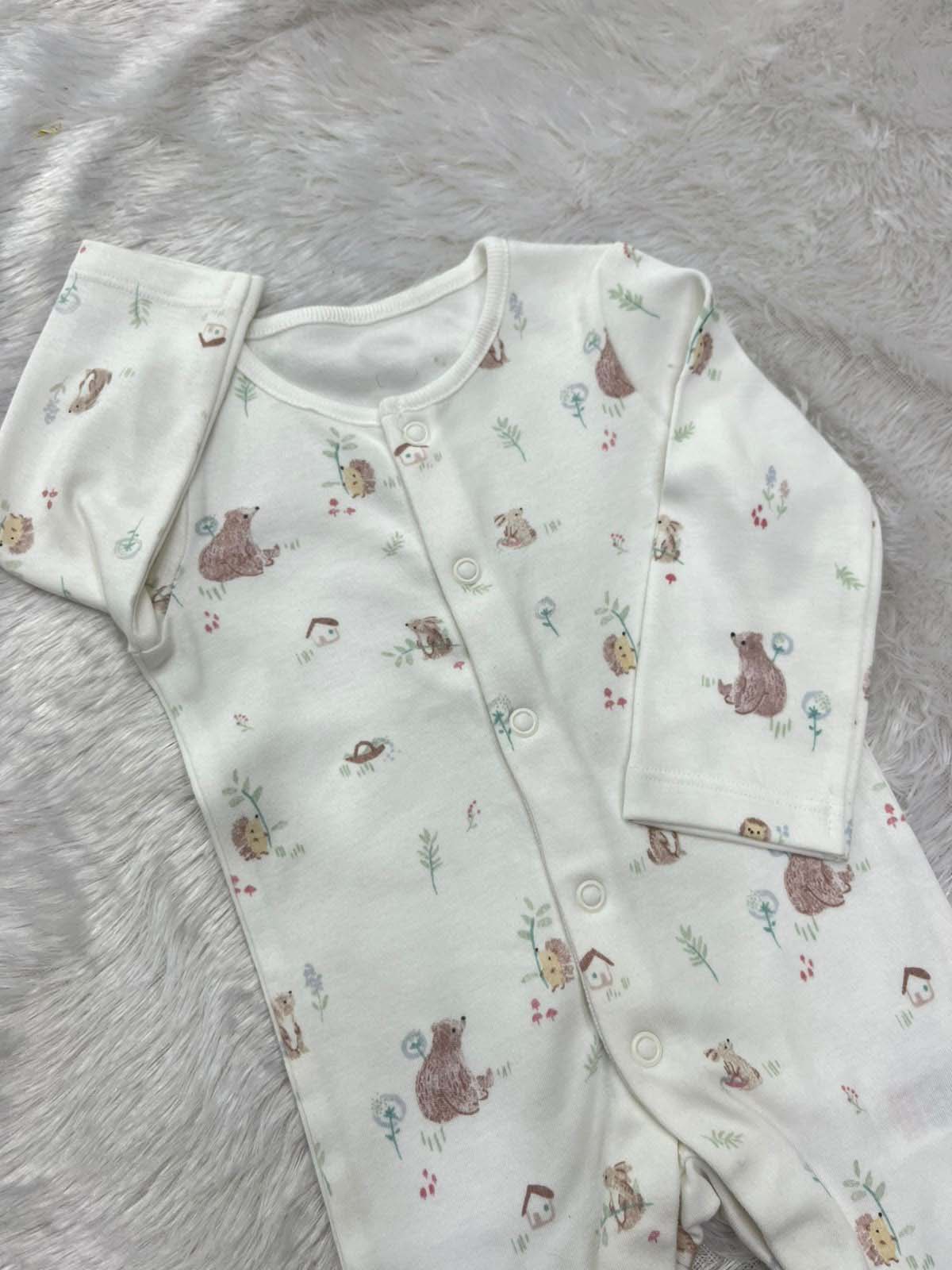 white printed romper