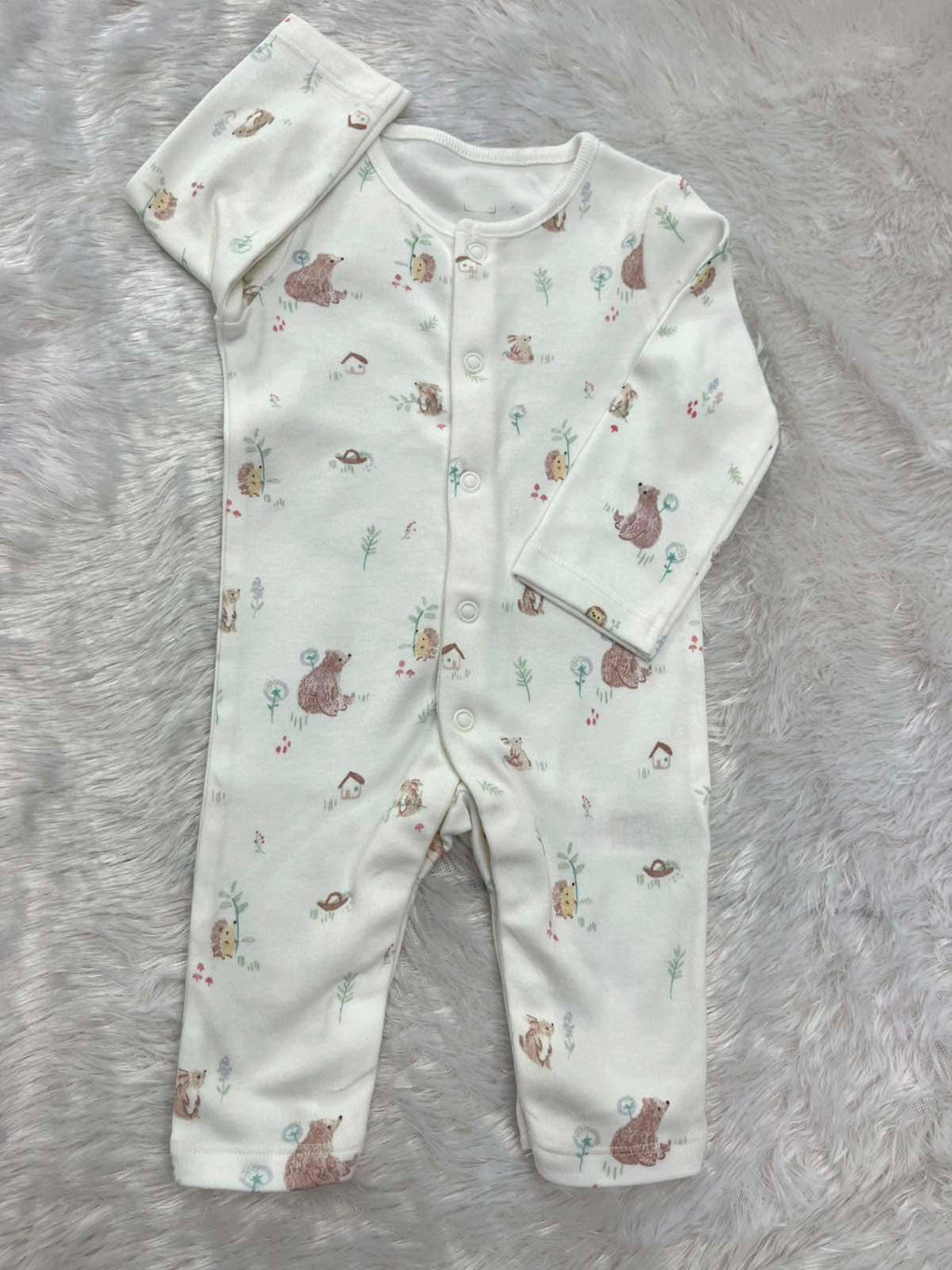 white printed romper