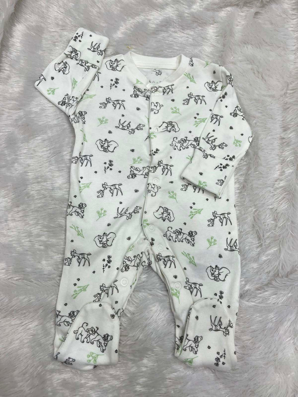 White  Printed romper
