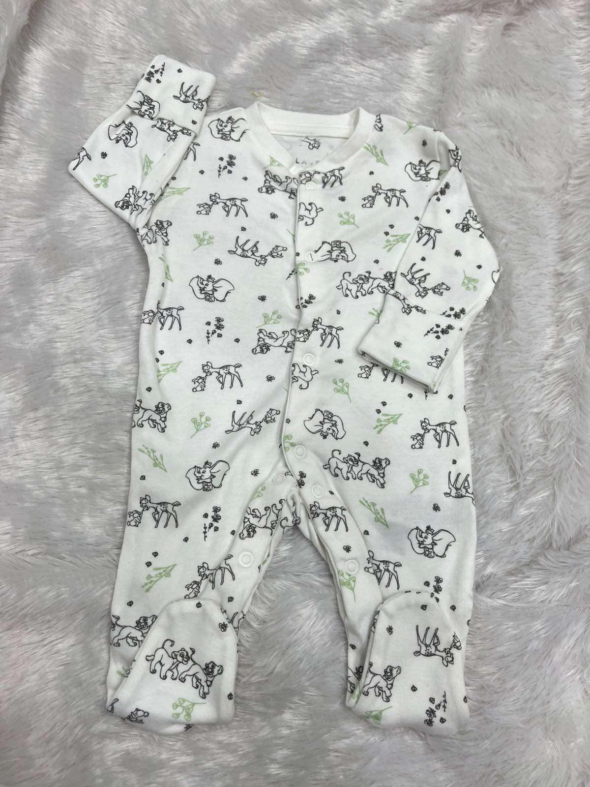 White  Printed romper