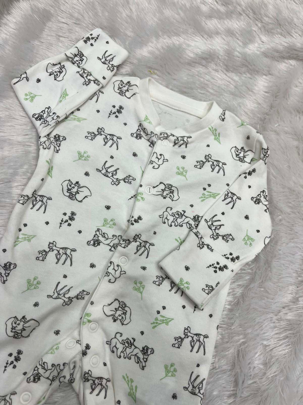 White  Printed romper