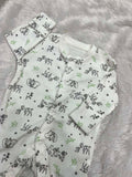 White  Printed romper