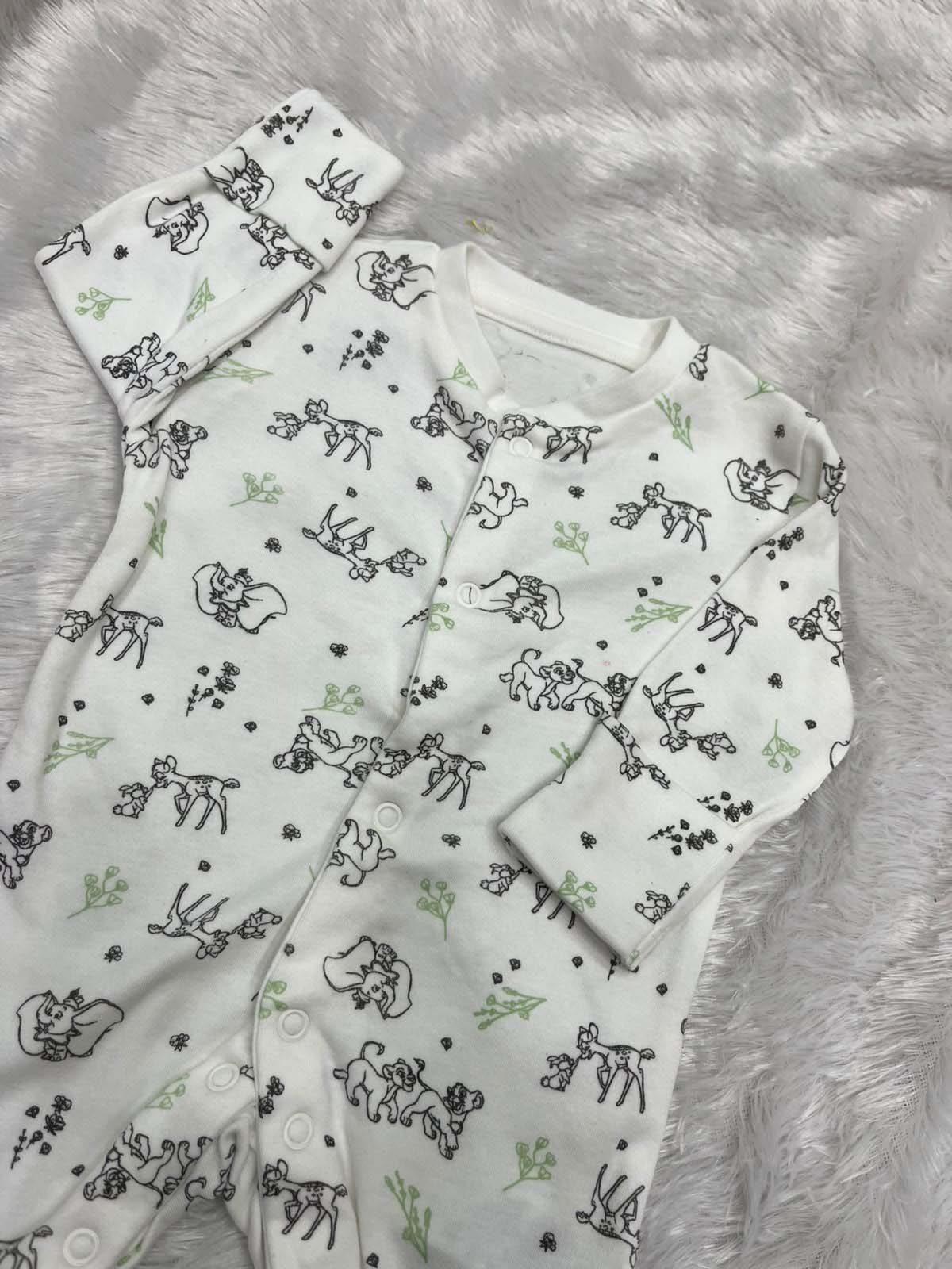 White  Printed romper