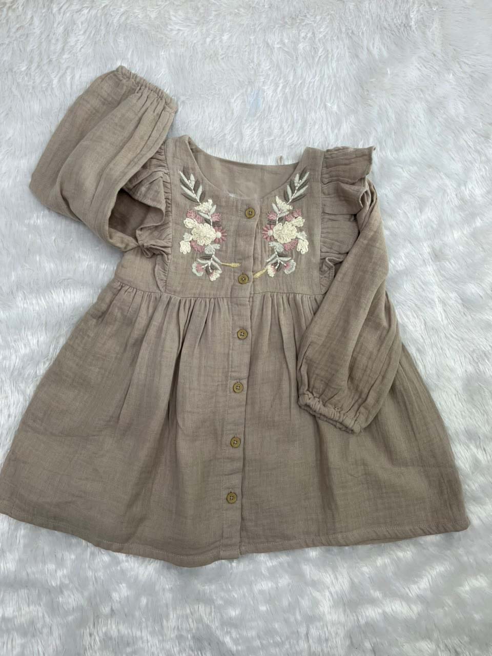 Muslin Embroidered frock