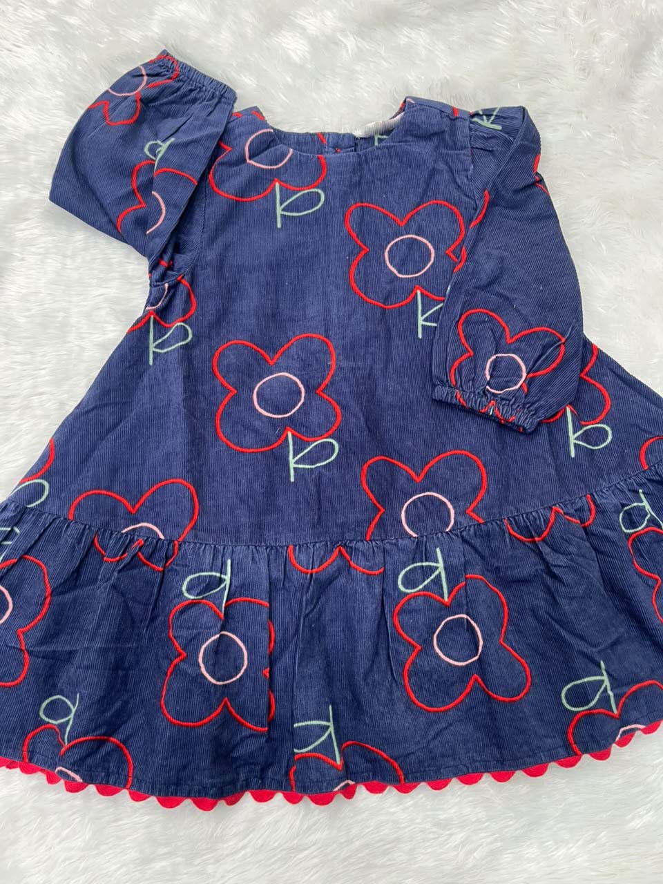 BLUE CORDUROY FROCK