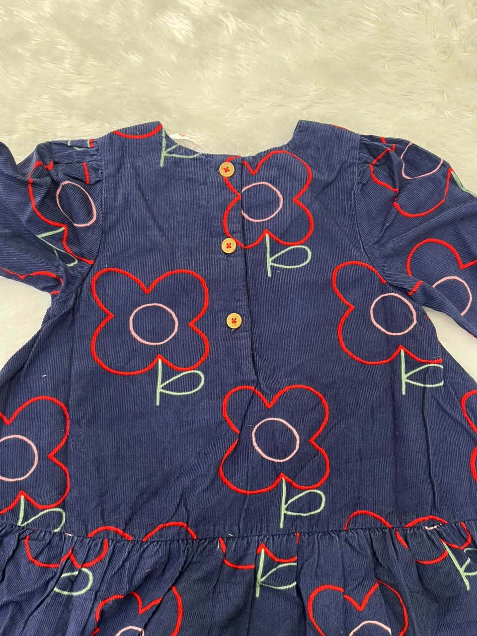 BLUE CORDUROY FROCK
