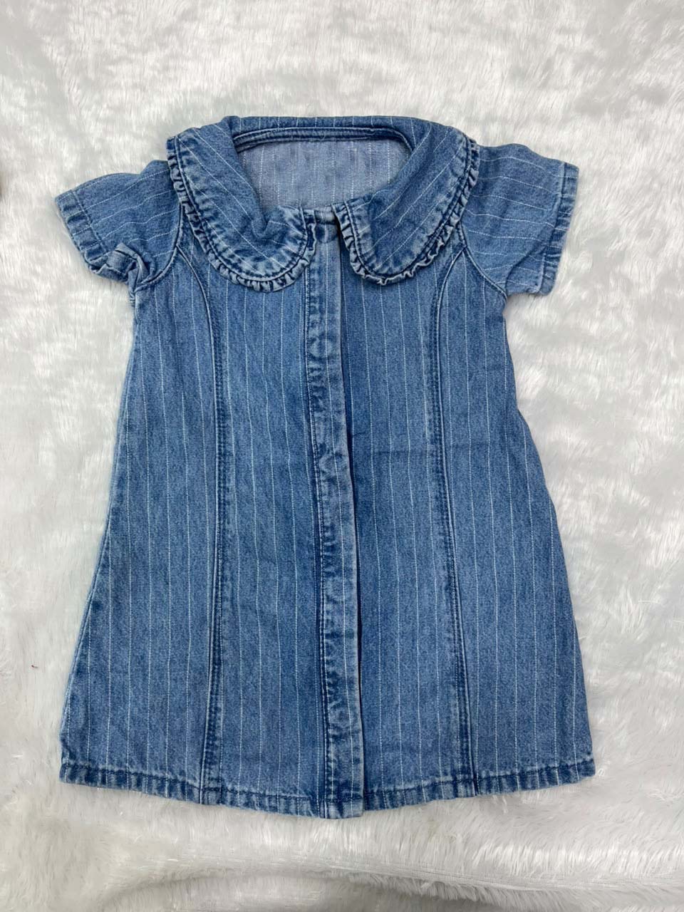 DENIM KNEE LENGTH DRESS