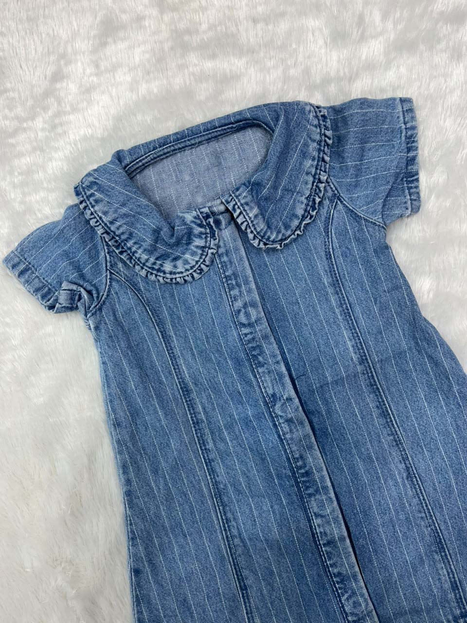 DENIM KNEE LENGTH DRESS