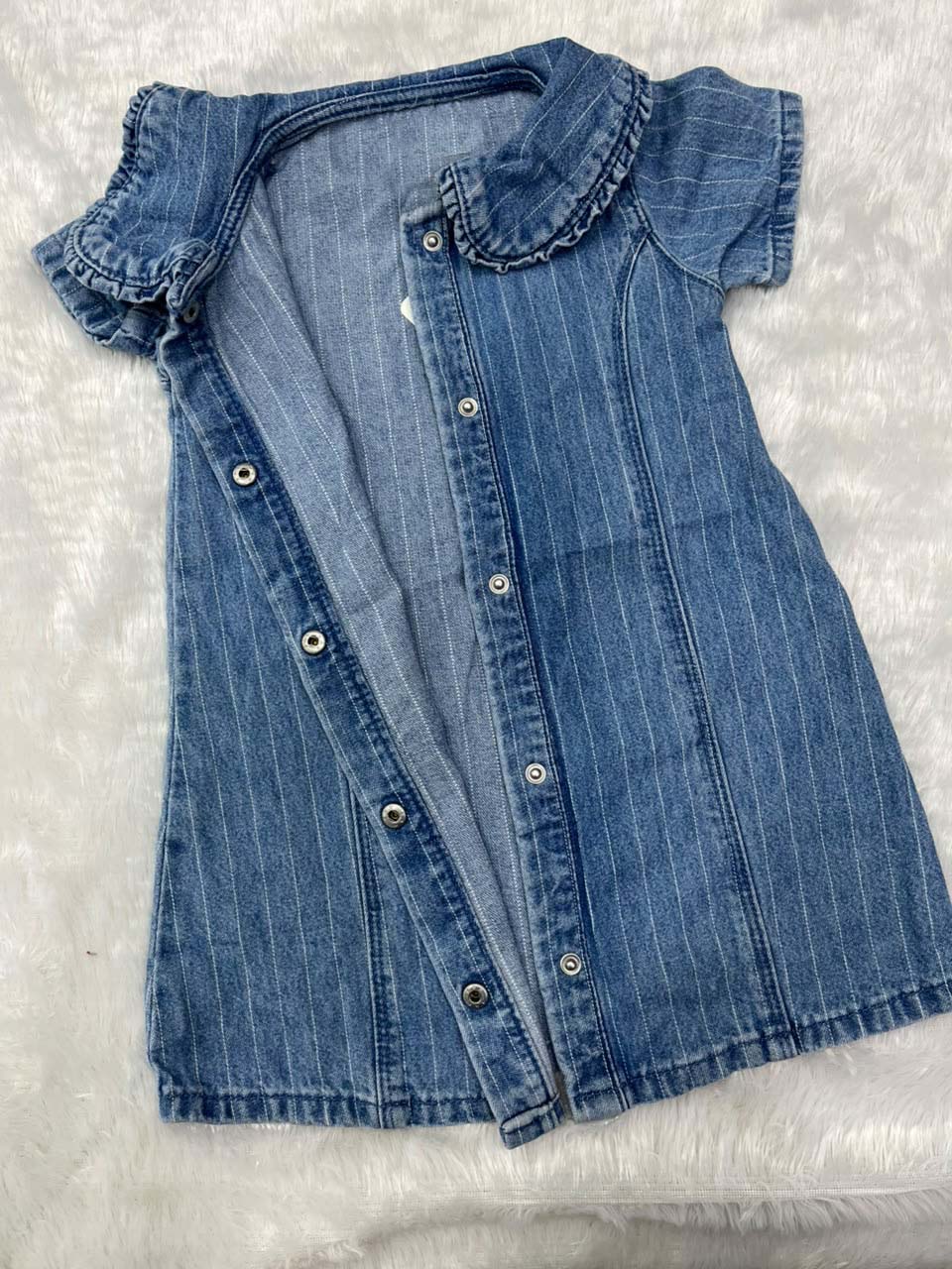 DENIM KNEE LENGTH DRESS