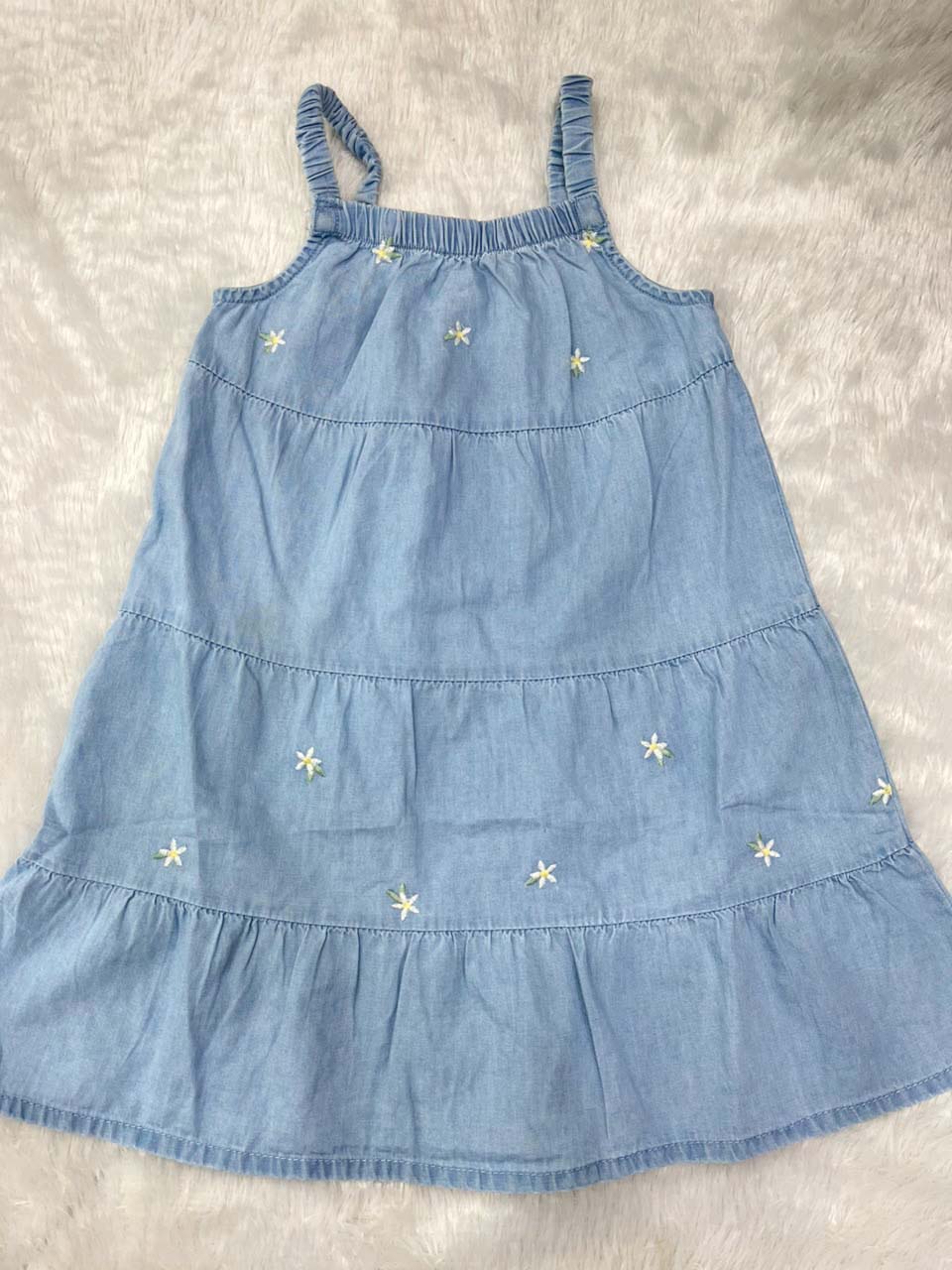 DENIM SLEEVELESS FROCK