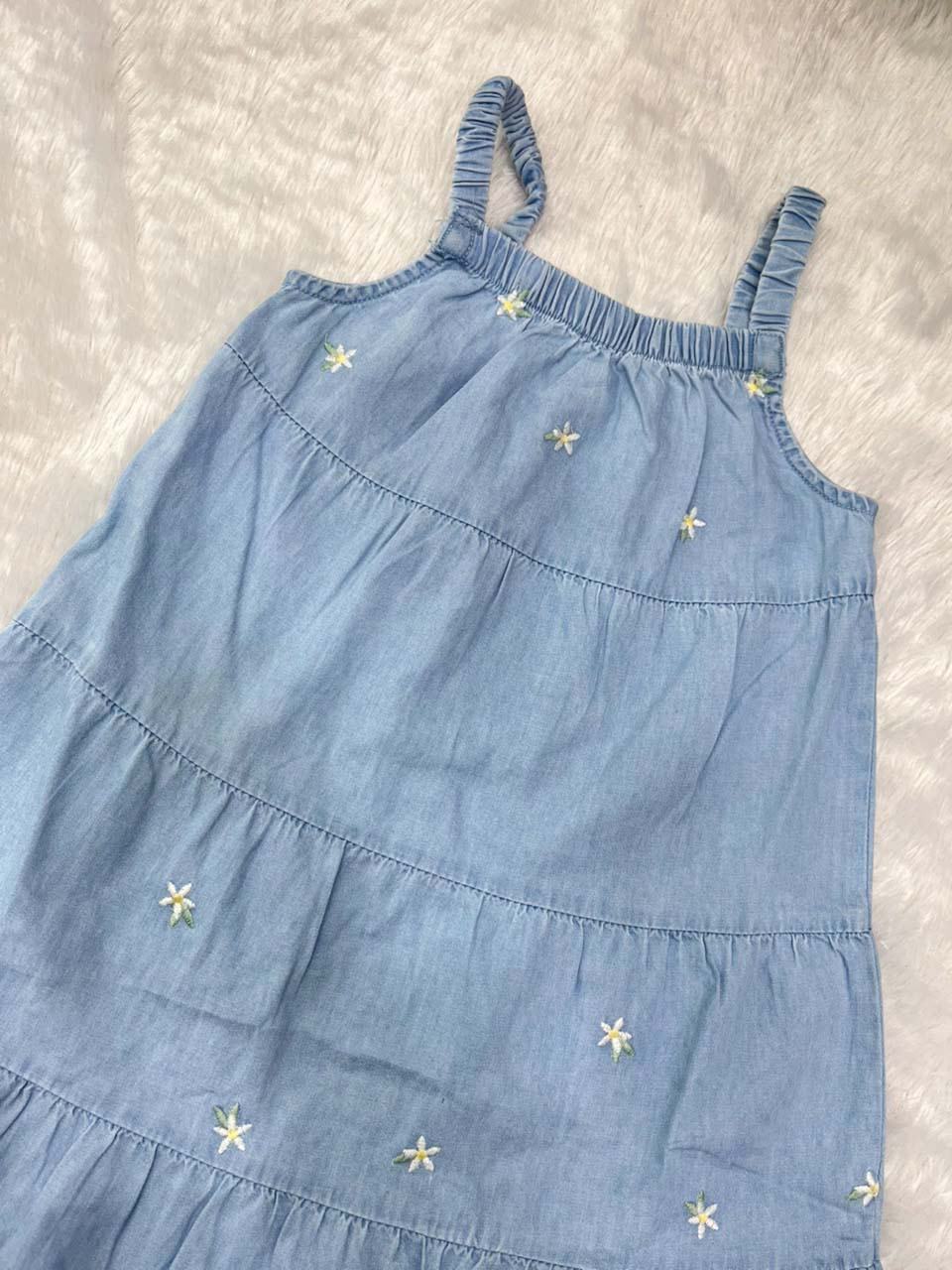 DENIM SLEEVELESS FROCK