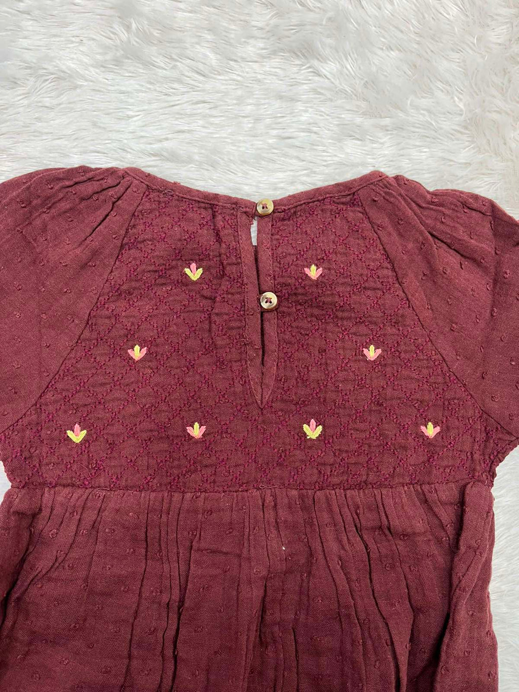 BROWN FULL SLEEVE FROCK