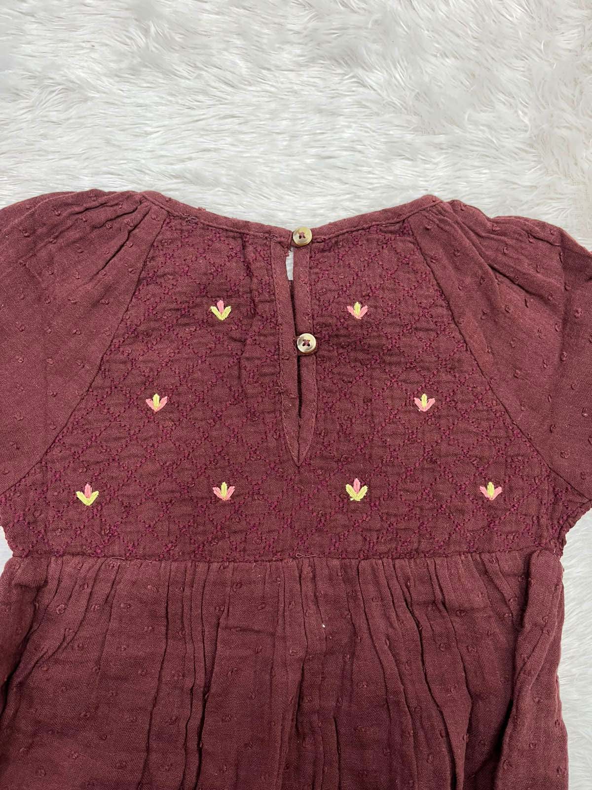 BROWN FULL SLEEVE FROCK