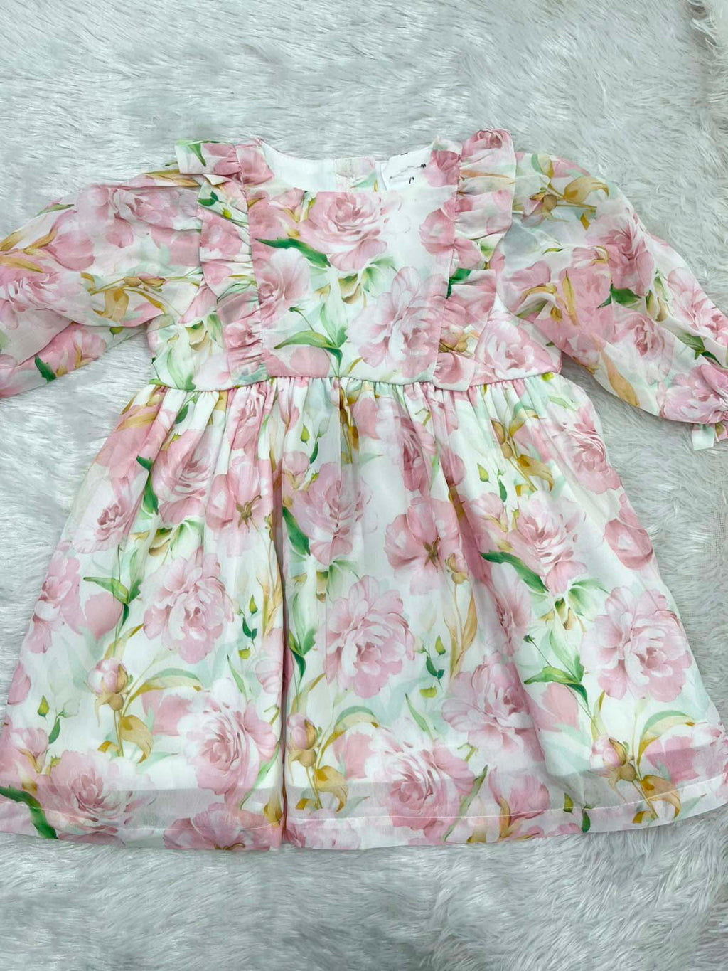 FLORAL FRILLED FROCK