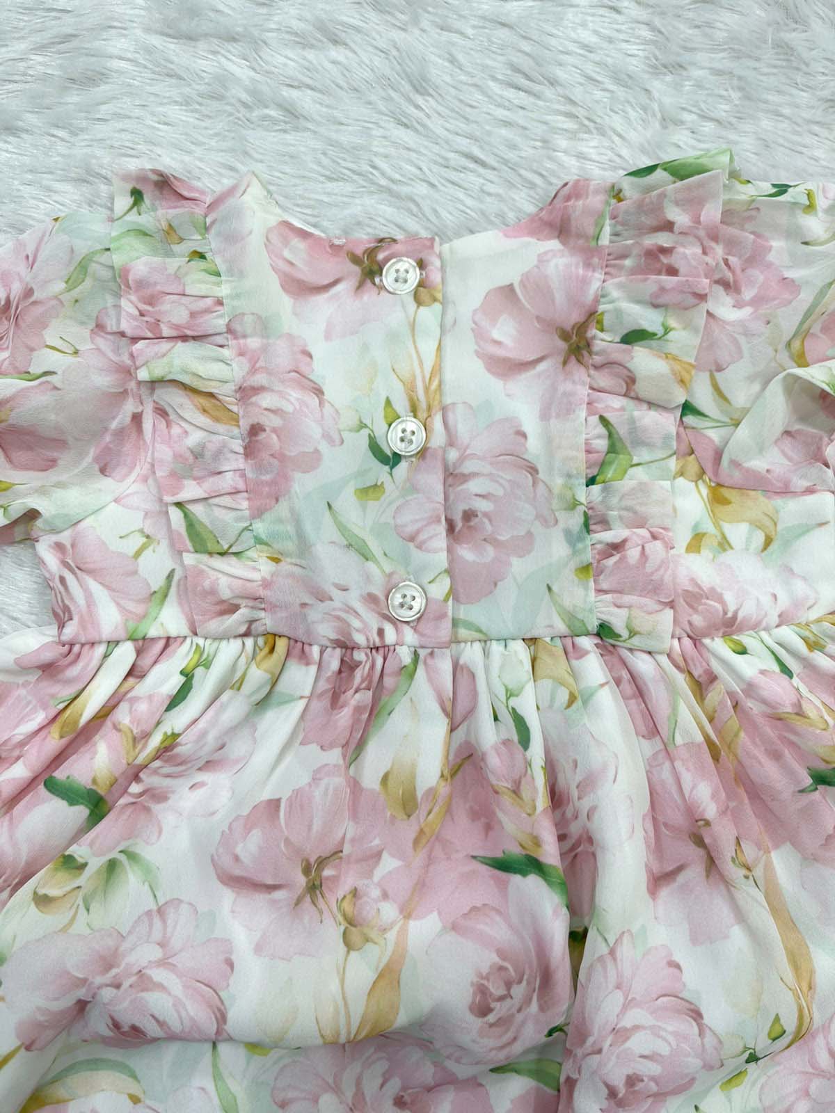 FLORAL FRILLED FROCK