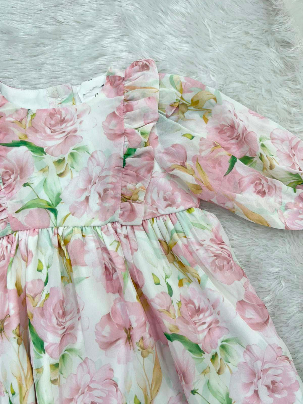 FLORAL FRILLED FROCK
