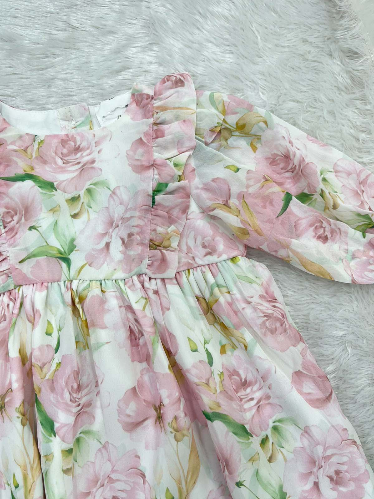 FLORAL FRILLED FROCK
