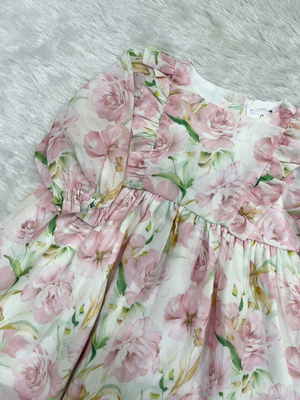 FLORAL FRILLED FROCK