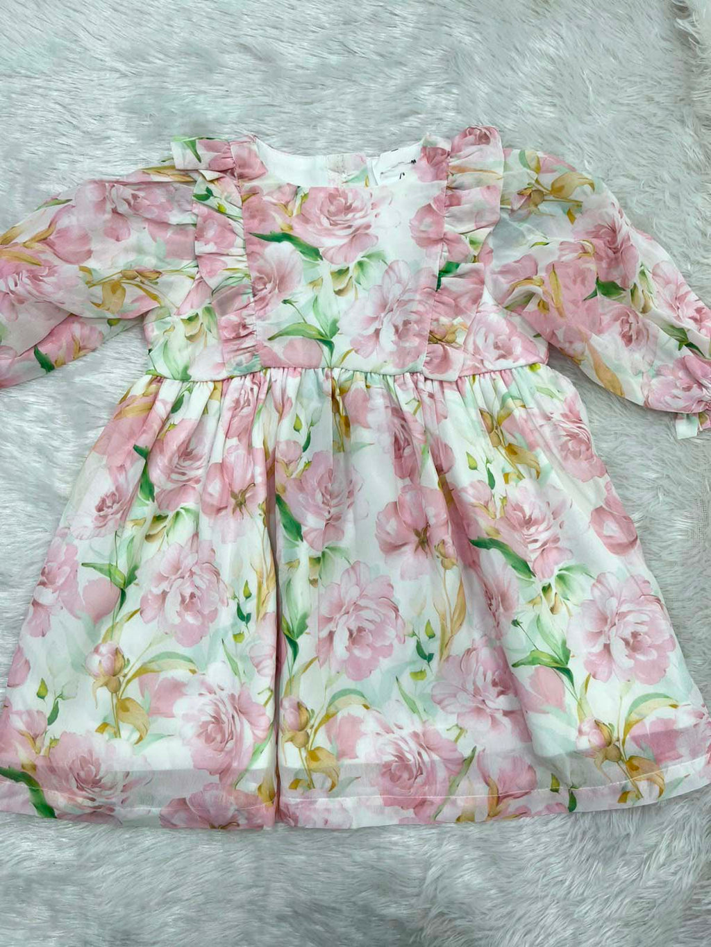 FLORAL FRILLED FROCK
