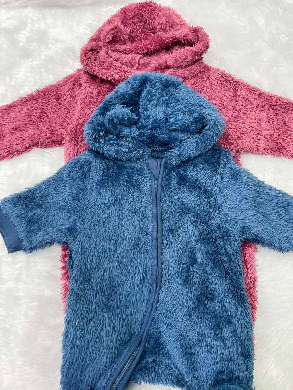 HOODED FLEECE ROMPER