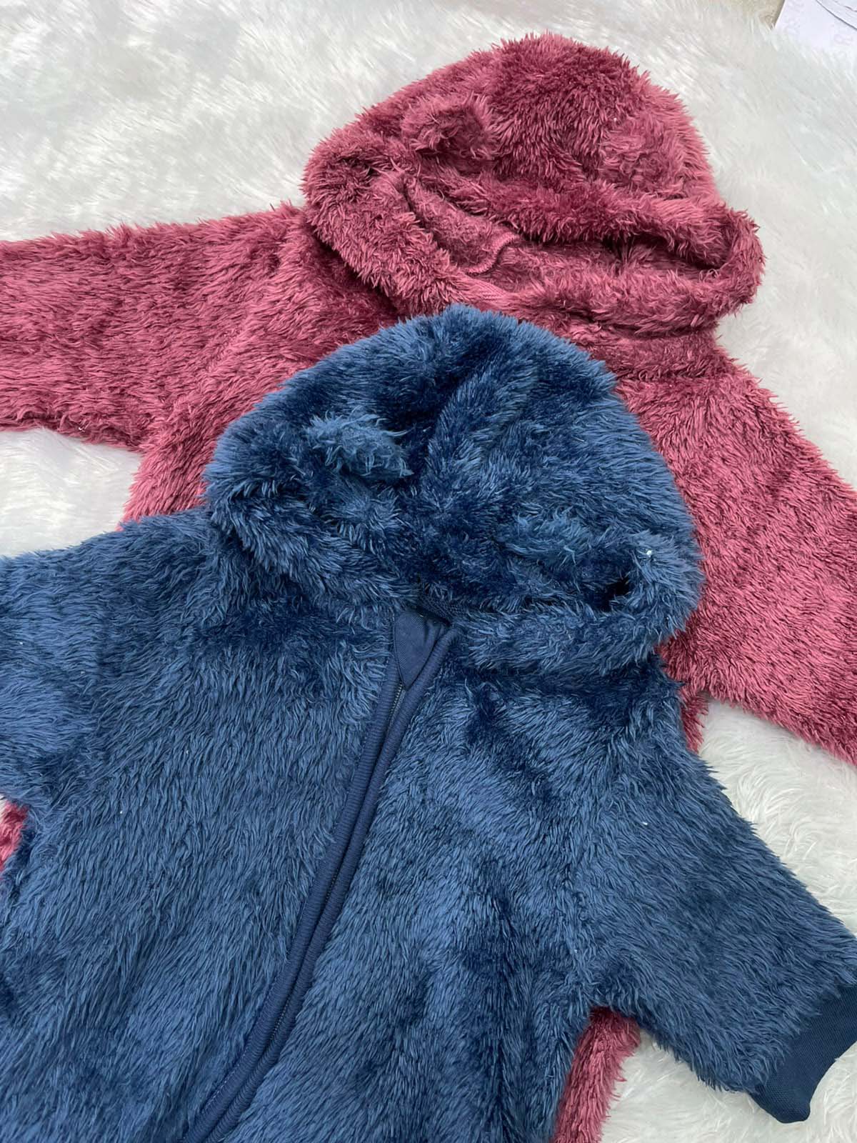 HOODED FLEECE ROMPER