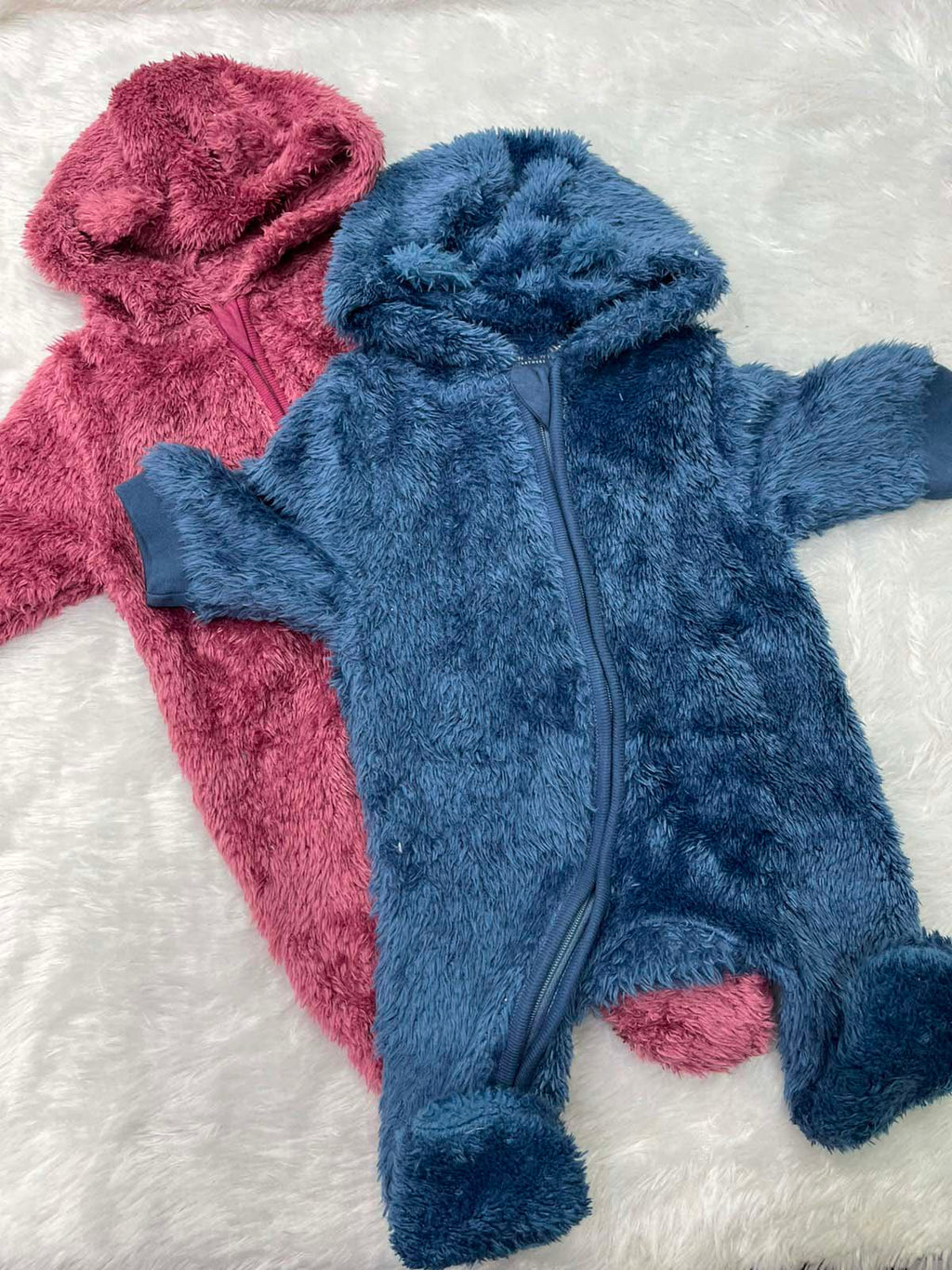 HOODED FLEECE ROMPER