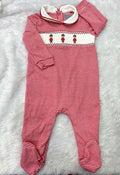 RED STRIPED ROMPER
