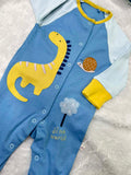 BLUE DINO ROMPER