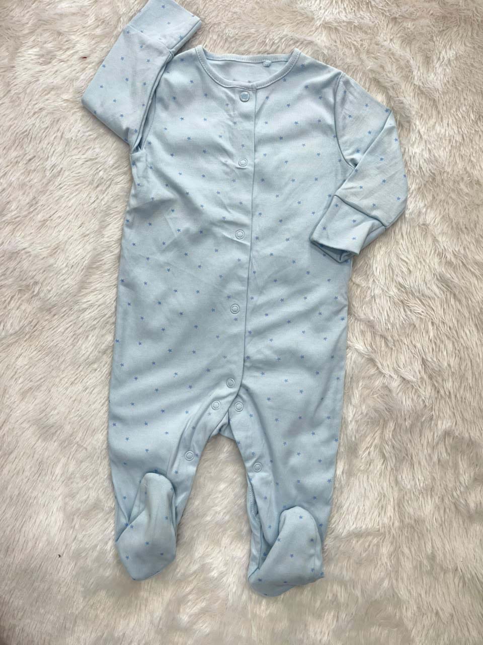 SKY BLUE STAR ROMPER