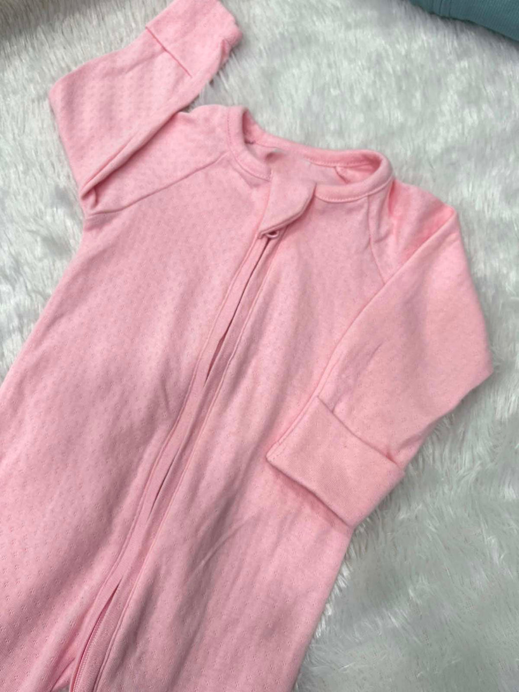 PINK RIBBED ROMPER