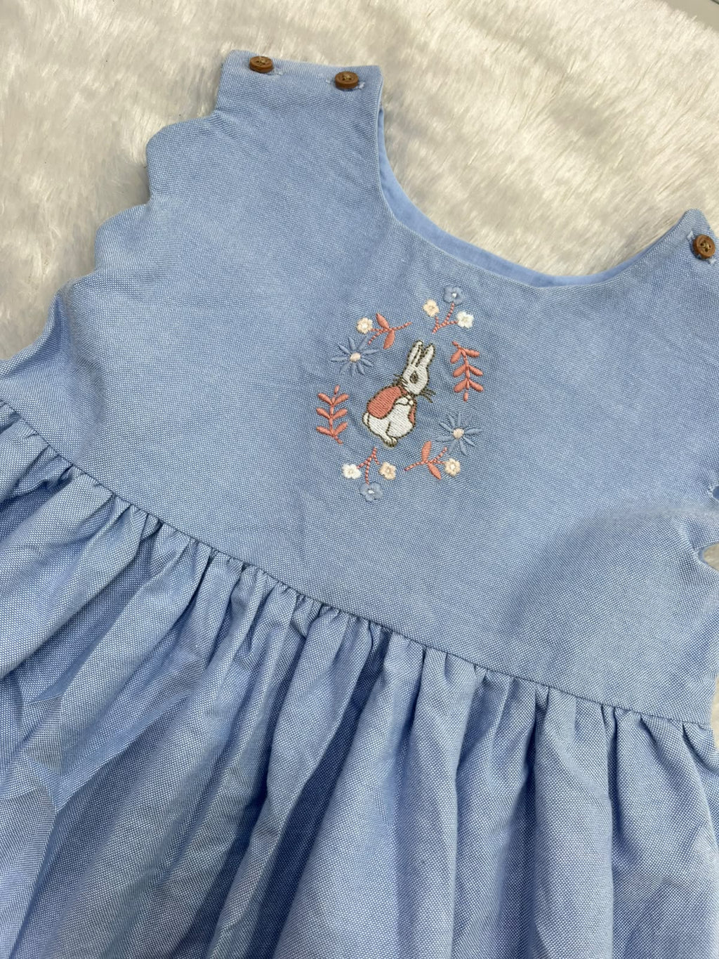 CUTE COTTON FROCK WITH EMBROIDERY