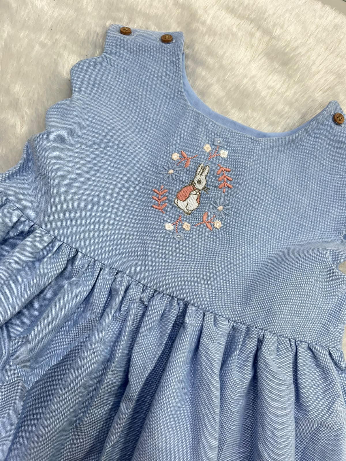 CUTE COTTON FROCK WITH EMBROIDERY