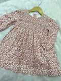 PEACH FLORAL FROCK