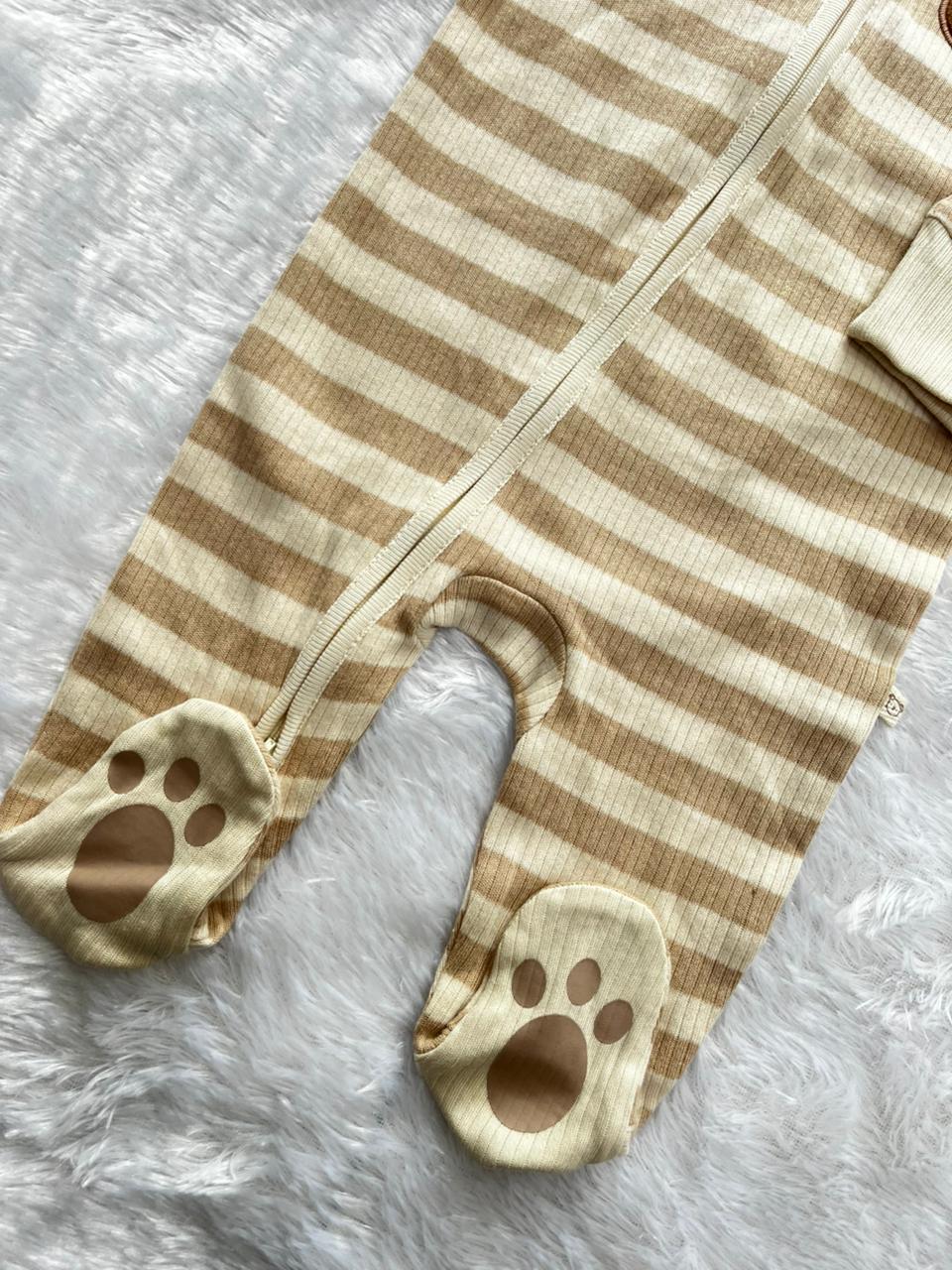 STRIPED BEIGE TEDDY