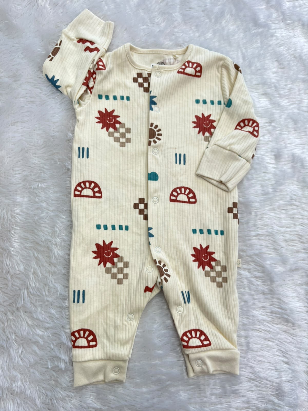 Ribbed Non footed Romper