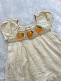 Beige Frock with Croche deatailing