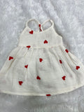 Muslin Heart Print Frock