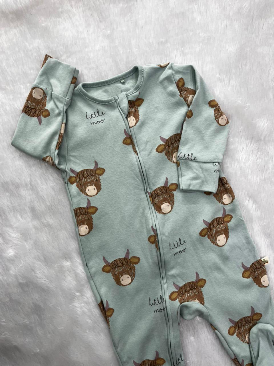 Pastel Little Moo- Romper
