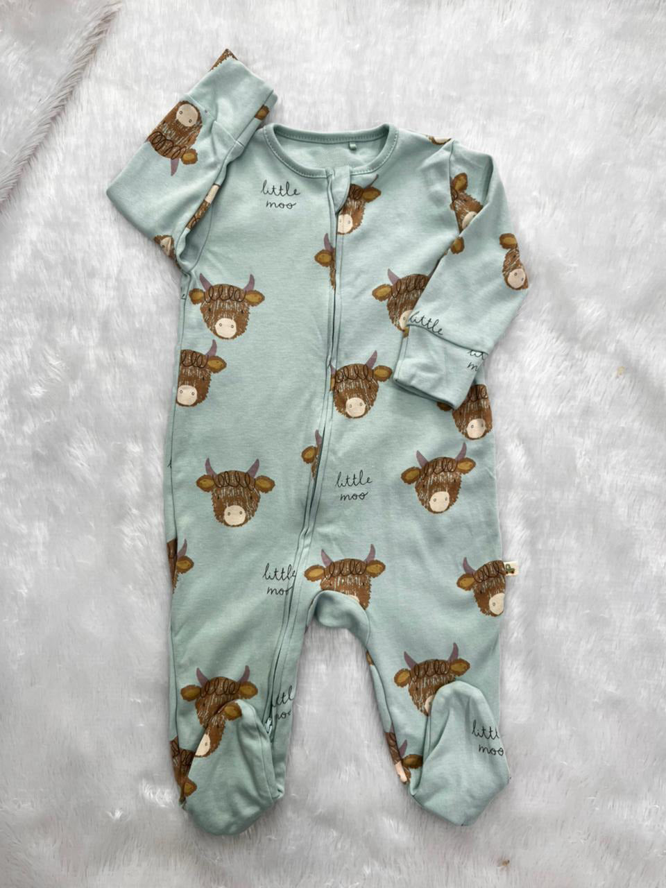 Pastel Little Moo- Romper