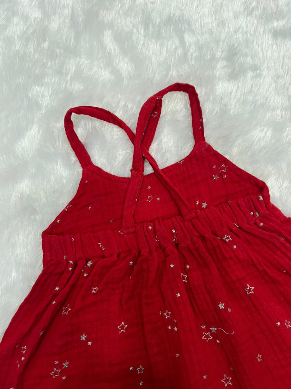 Red Muslin Frock